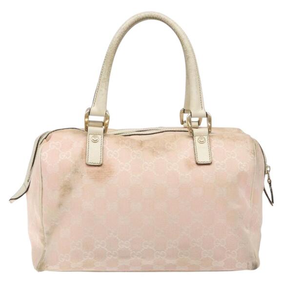 GUCCI GG Canvas Abbey Hand Bag Pink Gold - Picture 3 of 13